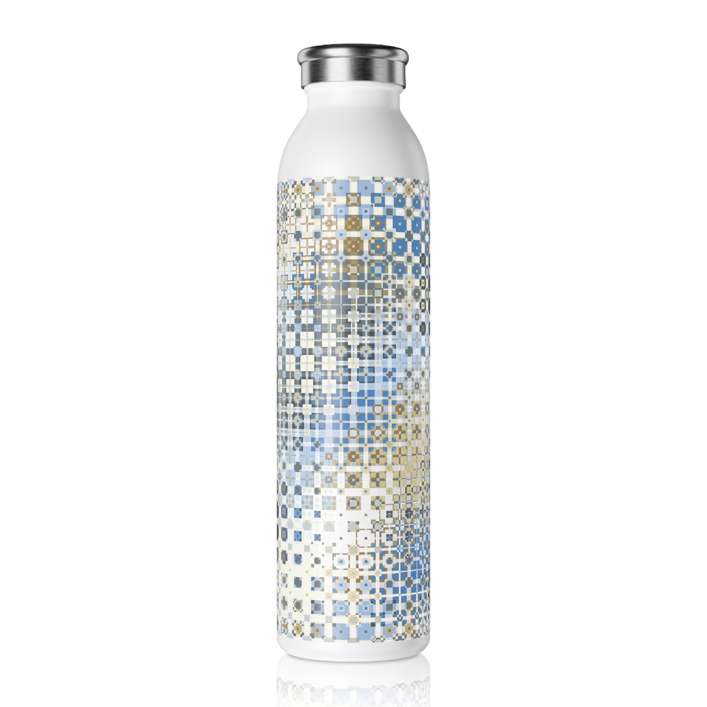 "FREQUENCY"  col. Celestial Slim Water Bottle custom Jhane Barnes design