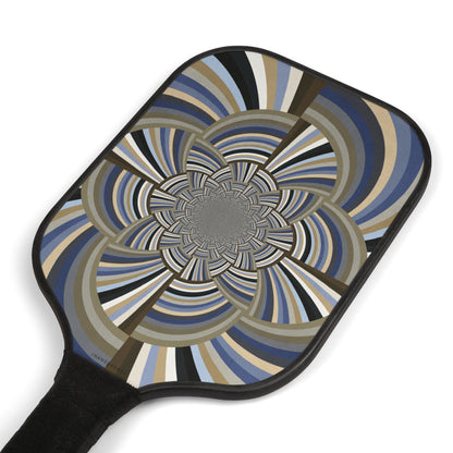 Pickleball Paddle Set with Balls "STRIPE INVERSION" col Neutral Nexus - Perfect for Fun Outdoor Play