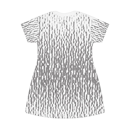 Casual Comfort T-Shirt Dress "ZEBRA" col. Black and White