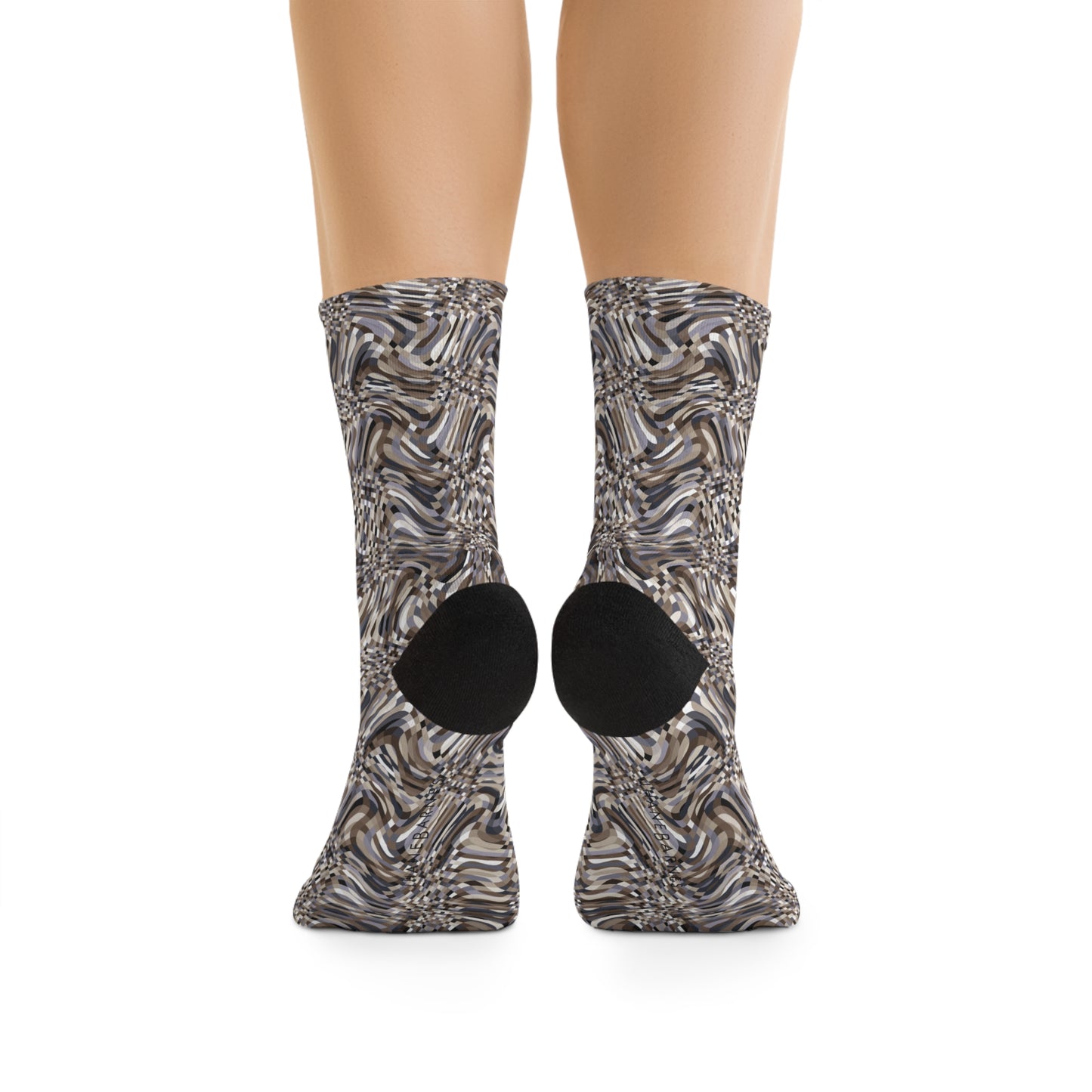 Recycled Poly Socks  "SINE-EFFECT" col Fleece, a Jhane Barnes custom design