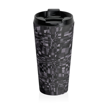 "QUAD"  Col Charcoal - Stainless Steel Travel Mug