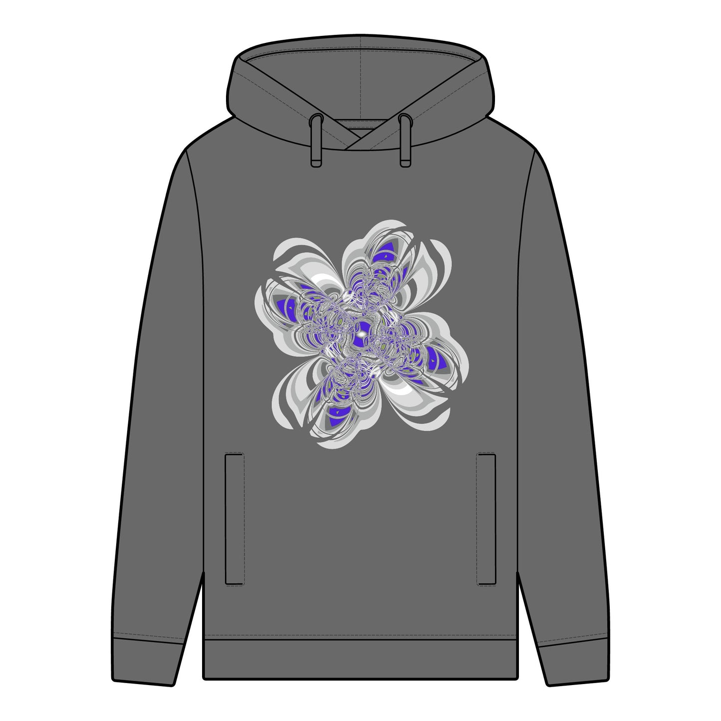 Men's Organic Hoodie with "SCRIBBLE" Pattern