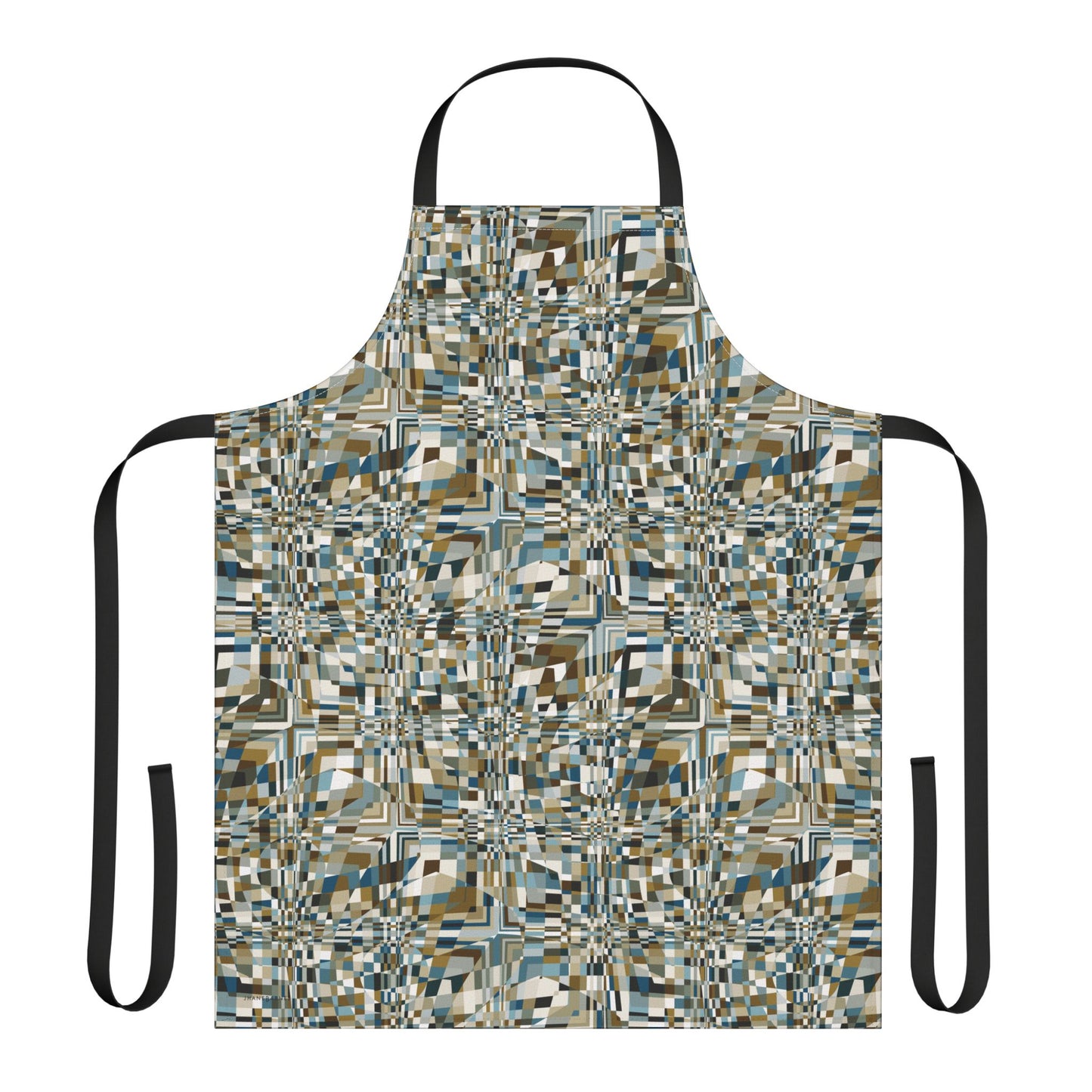 Apron, Jhane Barnes design "QUAD" col. Mint Chocolate