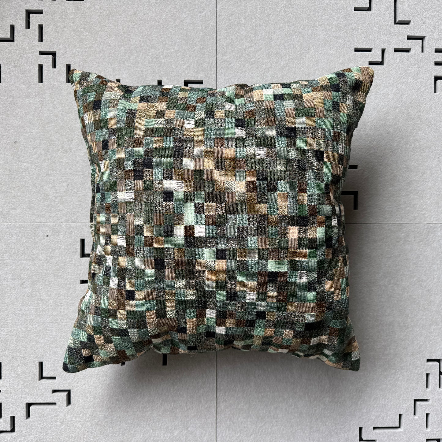 "MAGIC SQUARE" Woven Pillow. Jhane Barnes custom design