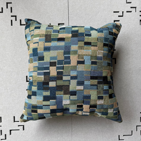 "POLYOMINOES" col-3 Woven Pillow. Jhane Barnes custom design