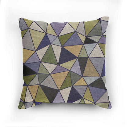 "LATTICE" col. Moss Behaving.  Woven Pillow.  Jhane Barnes custom design