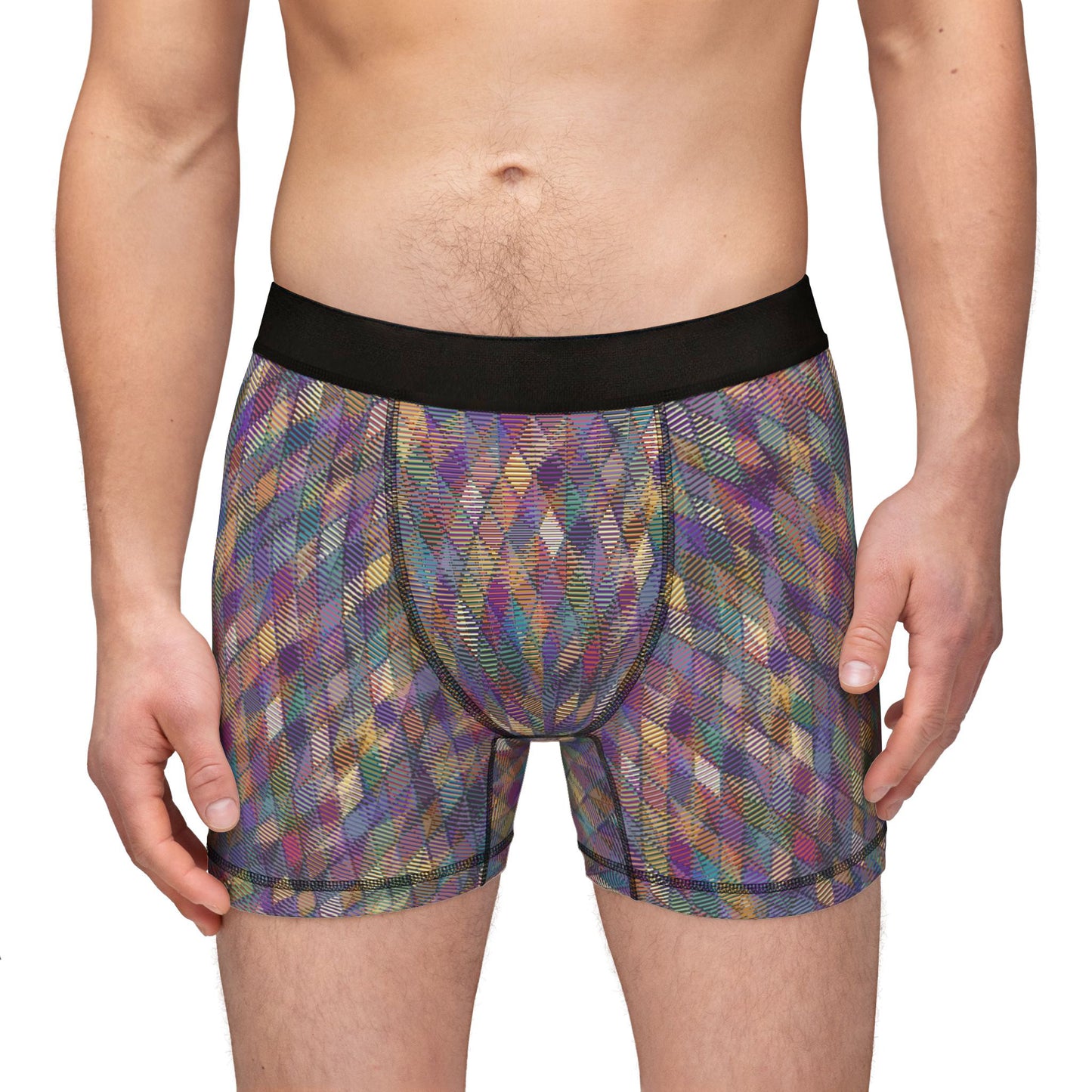 Men's Boxers "DIAMOND COLLAGE" Design By Jhane Barnes