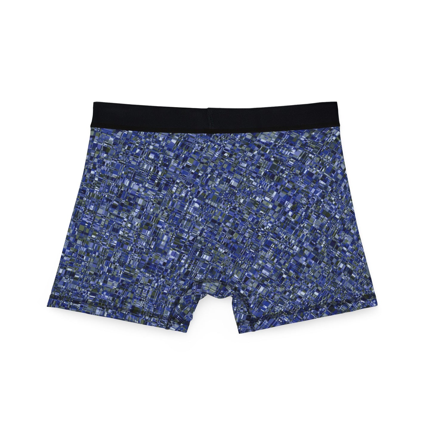 Men's Boxers "MADRAS MAYHEM" col. Cobalt Pulse Design By Jhane Barnes