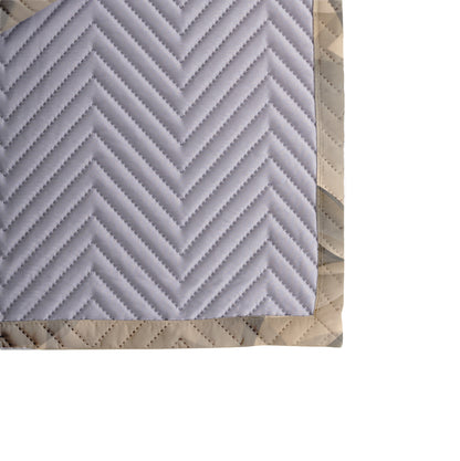 Modern Quilted Placemat "FLORA" col. Sand Dunes - Stylish Table Decor for Every Occasion