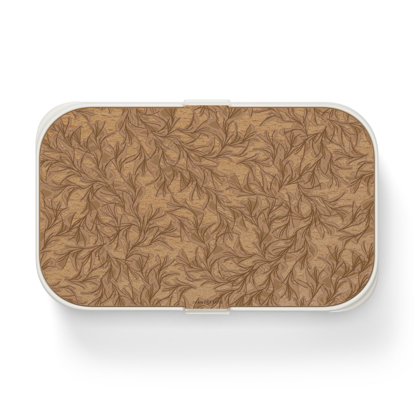 Bento Lunch Box "FEATHER" col Camel - Jhane Barnes custom design