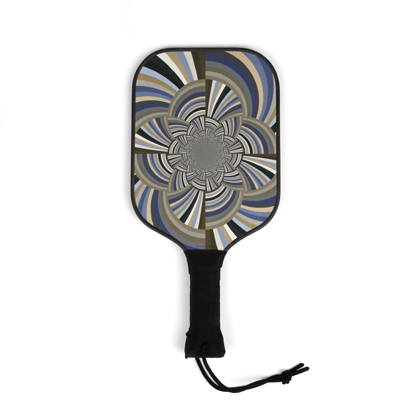 Pickleball Paddle Set with Balls "STRIPE INVERSION" col Neutral Nexus - Perfect for Fun Outdoor Play