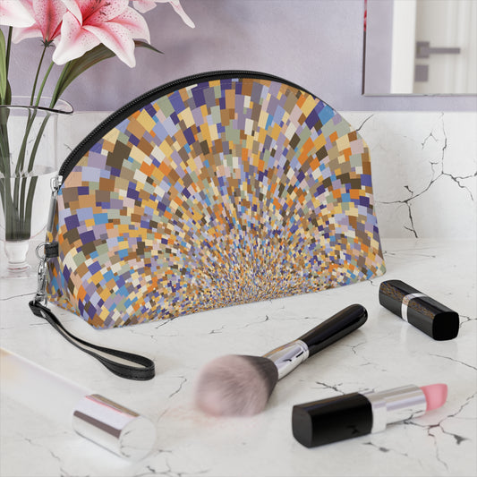 Stylish Makeup Bag with Jhane Barnes custom design "SCHATT INVERSION"