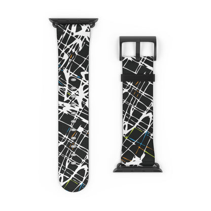 Vibrant Watch Band "SCRIBBLE" Sport Strap for Fitness Lovers