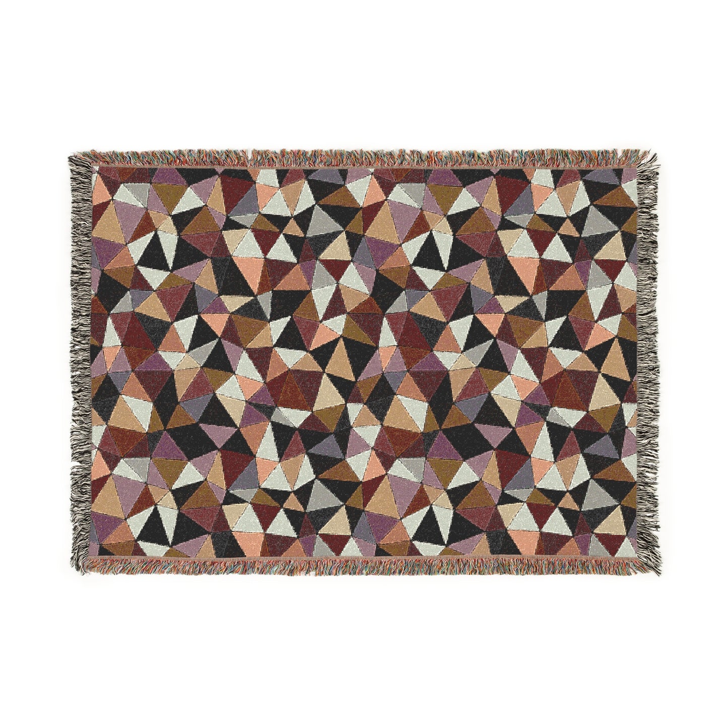 "LATTICE" col. TOFFEE TERRAIN (multiple sizes)  JHANE BARNES Custom Woven Blanket