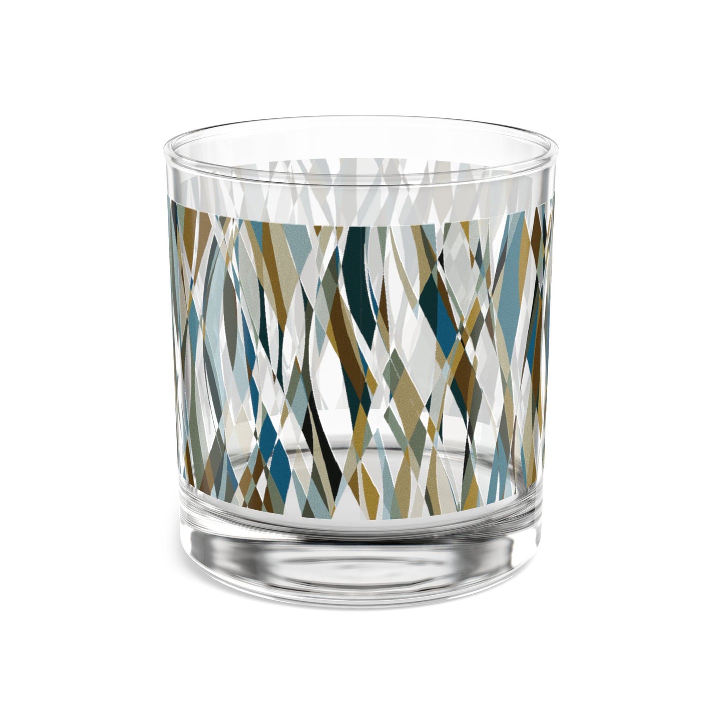 "WAVES"  Mint Choc - JB custom designed glass, 10oz