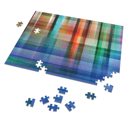 Jigsaw Puzzle with Tin "WARP & WEFT"