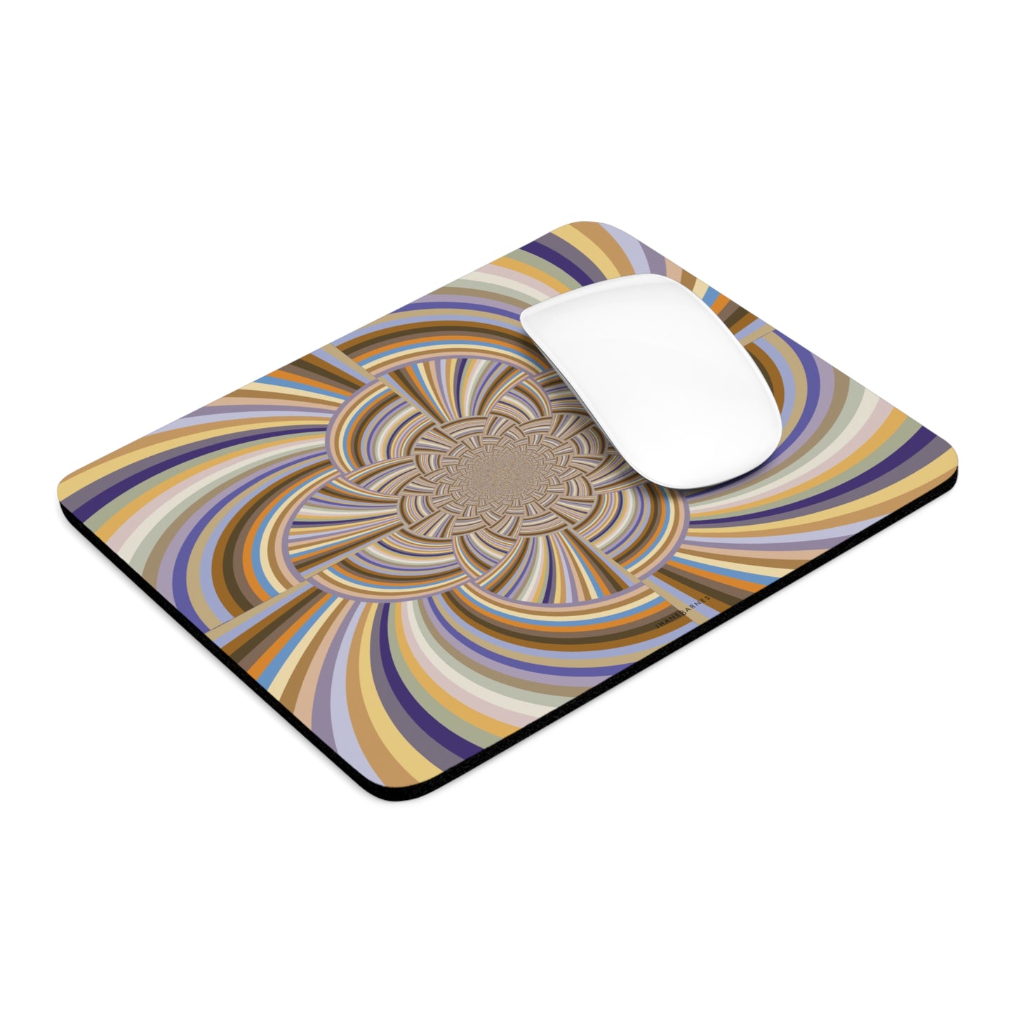 Mouse Pad (Round or Rectangle) "STRIPE INVERSION" col Sedona