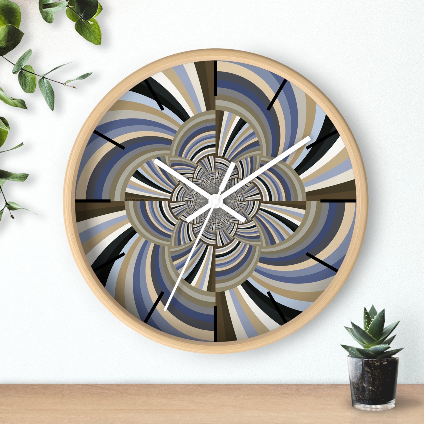 "STRIPE INVERSION" JB custom designed Wall Clock