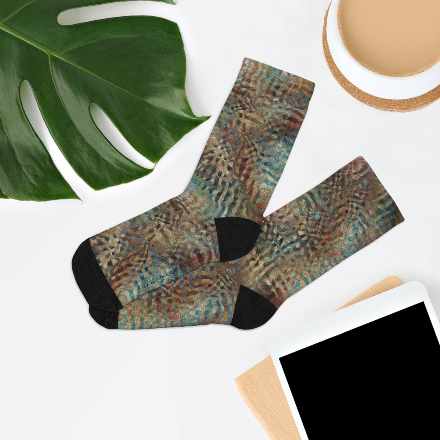 Recycled Poly Socks  "PRISM" Jhane Barnes custom design