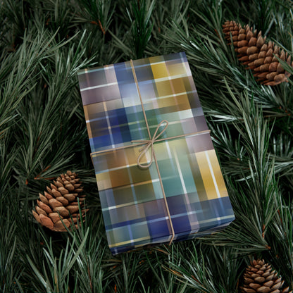 "MENTAL BLOCK"  col Blue/Gold - Gift Wrap Paper