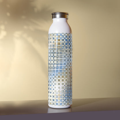 "FREQUENCY"  col. Celestial Slim Water Bottle custom Jhane Barnes design