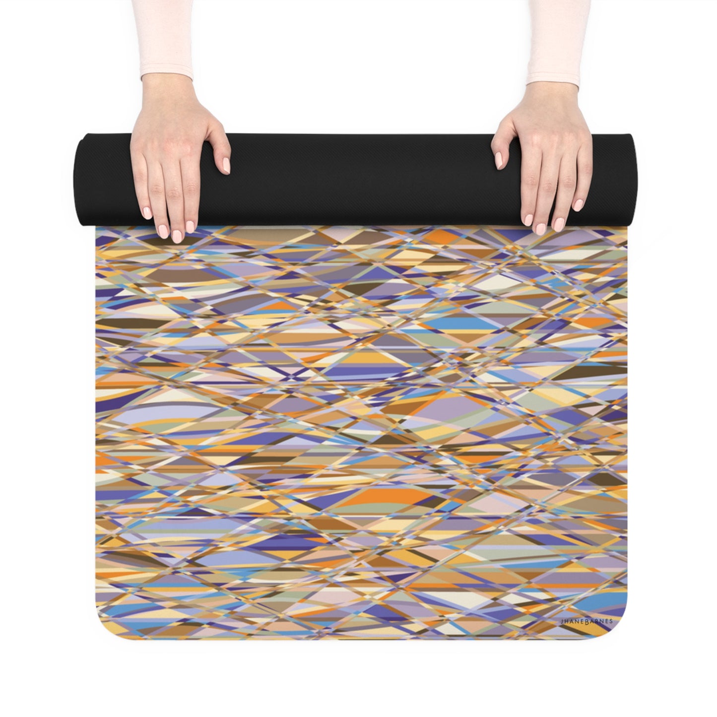 Rubber Yoga Mat - Jhane Barnes custom design