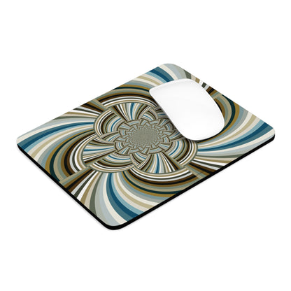 Mouse Pad (Round or Rectangle) "STRIPE INVERSION" col Mint Chocolate