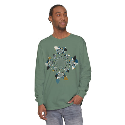 Unisex Long Sleeve T-Shirt "FLORAHEDRON" Perfect for Casual Comfort and Unique Style