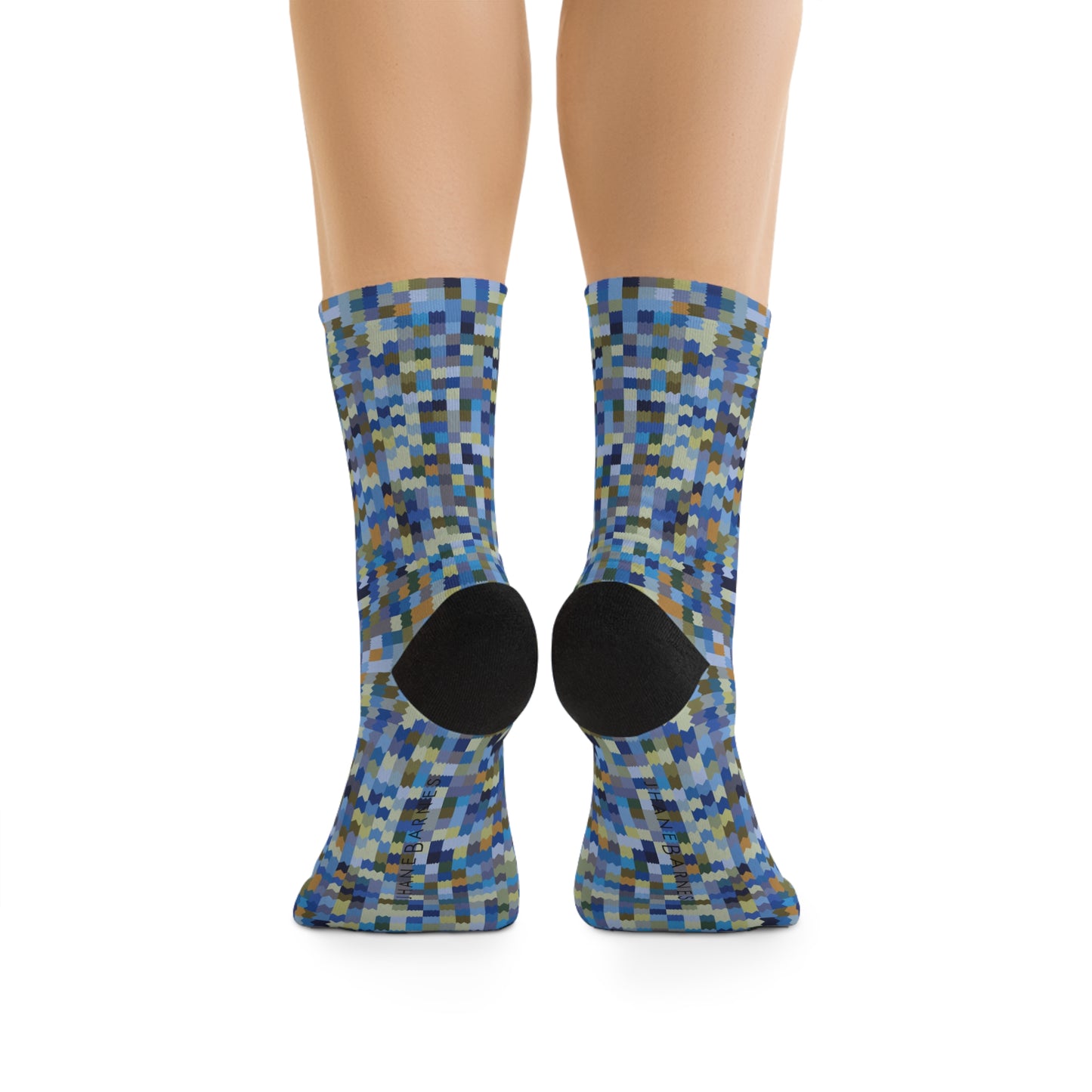 Recycled Poly Socks  "RICKRACK" Jhane Barnes custom design