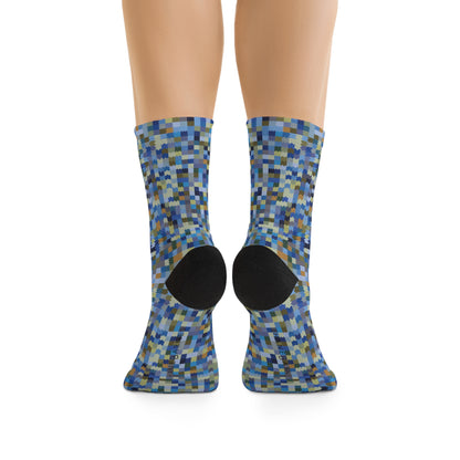 Recycled Poly Socks  "RICKRACK" Jhane Barnes custom design