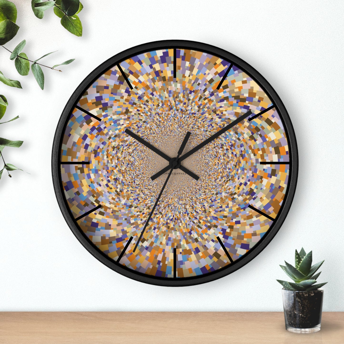 "SCHADTT" JB custom designed Wall Clock  *click to select your base color + hands that best matches your space