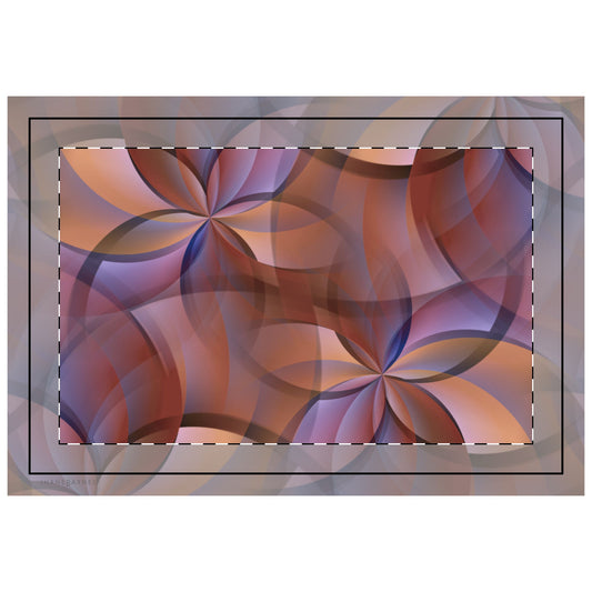 Modern Quilted Placemat "FLORA" col. Redrock - Stylish Table Decor for Every Occasion