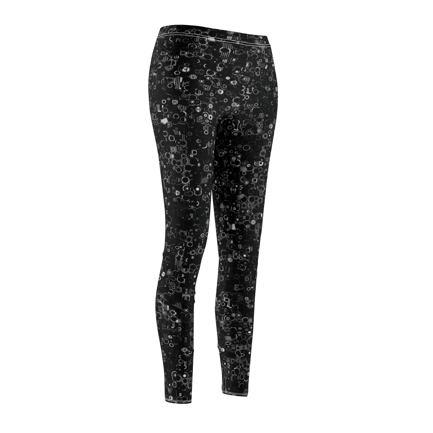 Women's Mid-rise Casual Leggings "ROUNDABOUT" col Black