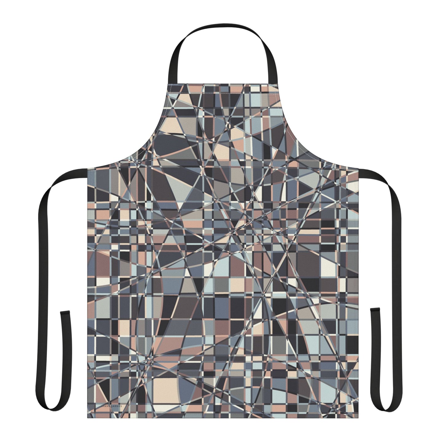 Apron, Jhane Barnes design "GRIDWRAP" col. Pink Cloud