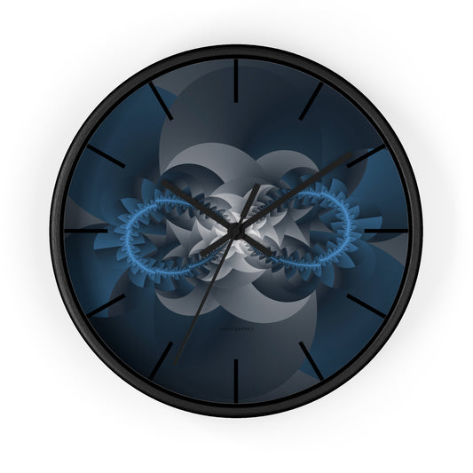 "INFINITY"  Jhane Barnes custom designed Wall Clock.  *Click to select your base color + hands that best matches your space