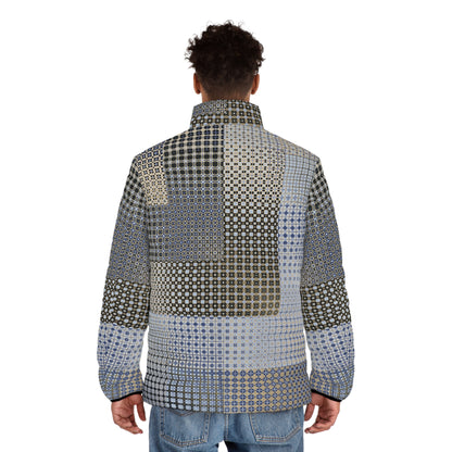 Men's Puffer Jacket "FREQUENCY" col-13, Jhane Barnes custom design