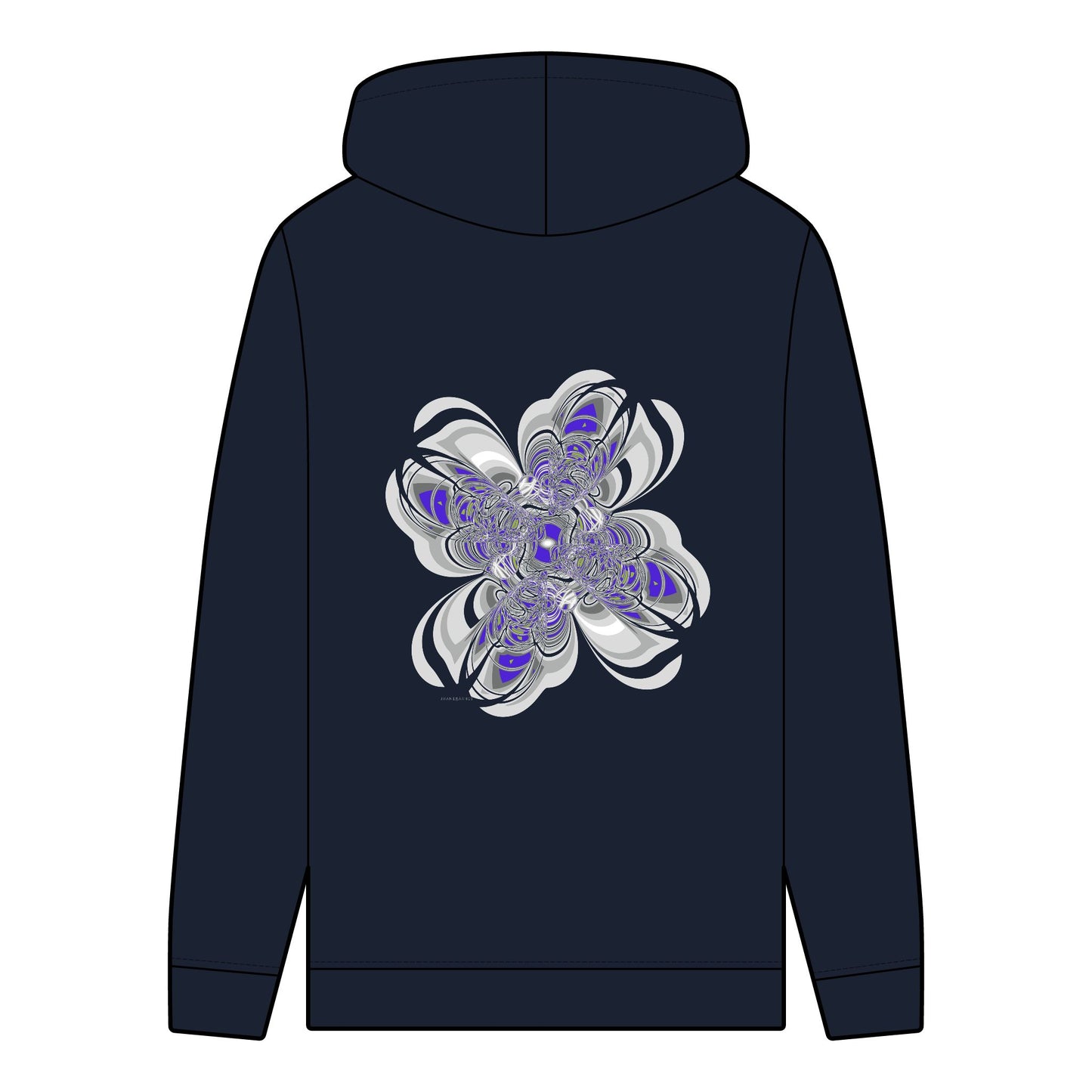 Men's Organic Hoodie with "SCRIBBLE" Pattern