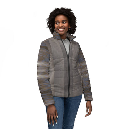 Women’s Puffer Jacket "SPACE ORBIT"  Jhane Barnes custom design