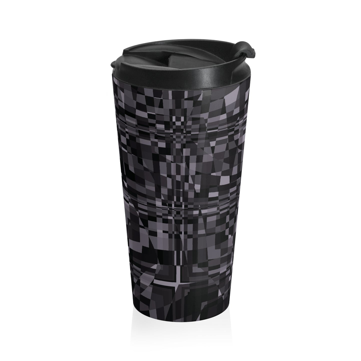 "QUAD"  Col Charcoal - Stainless Steel Travel Mug