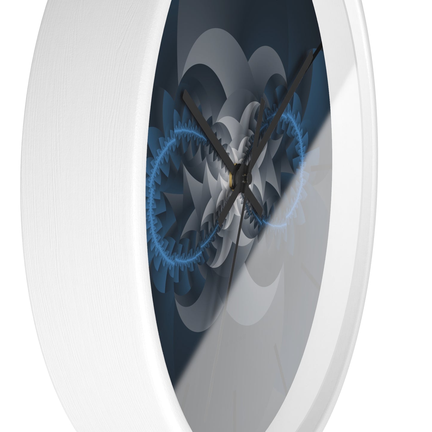 "INFINITY"  Jhane Barnes custom designed Wall Clock.  *Click to select your base color + hands that best matches your space