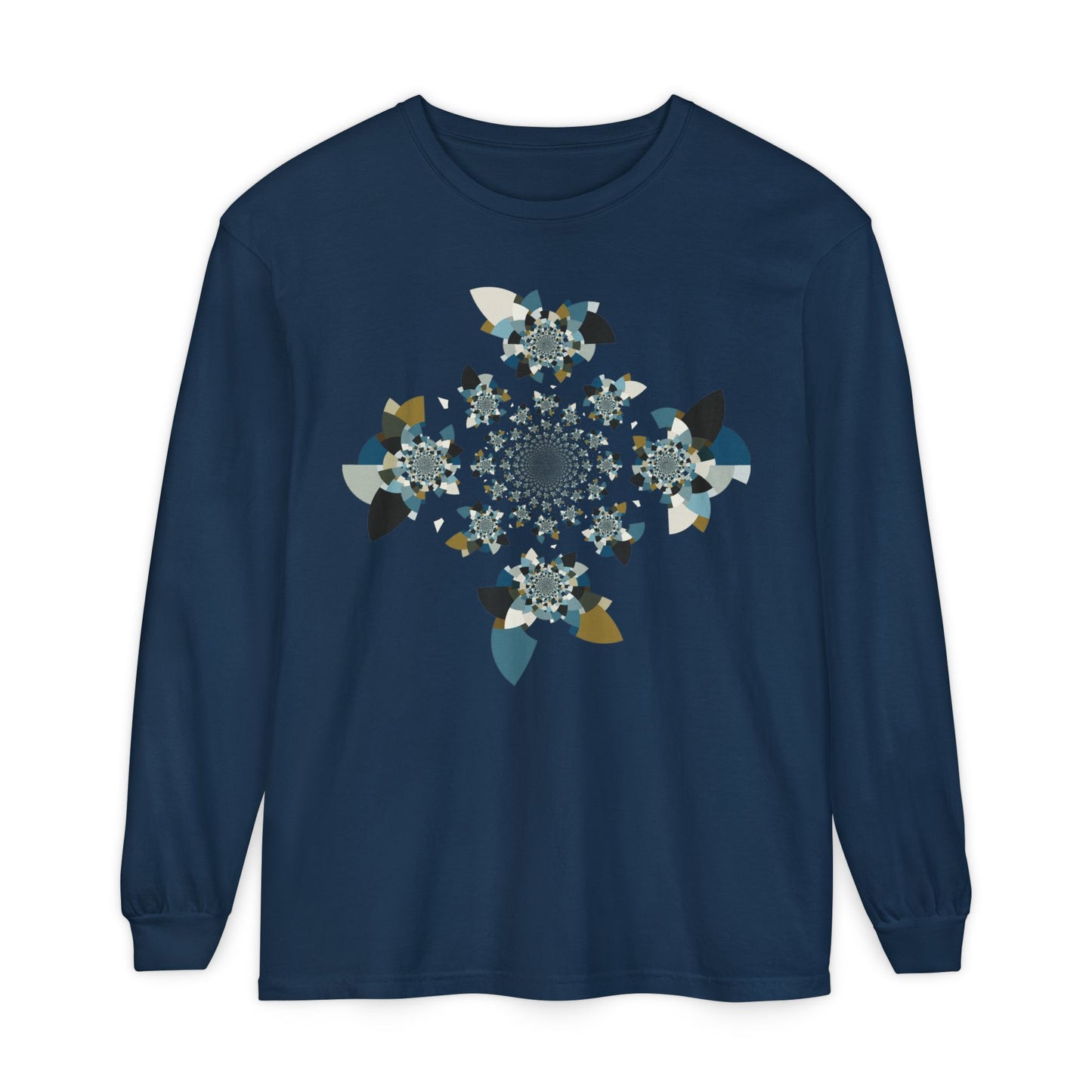 Unisex Long Sleeve T-Shirt "FLORAHEDRON" Perfect for Casual Comfort and Unique Style