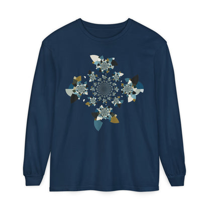 Unisex Long Sleeve T-Shirt "FLORAHEDRON" Perfect for Casual Comfort and Unique Style