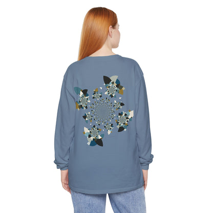 Unisex Long Sleeve T-Shirt "FLORAHEDRON" Perfect for Casual Comfort and Unique Style