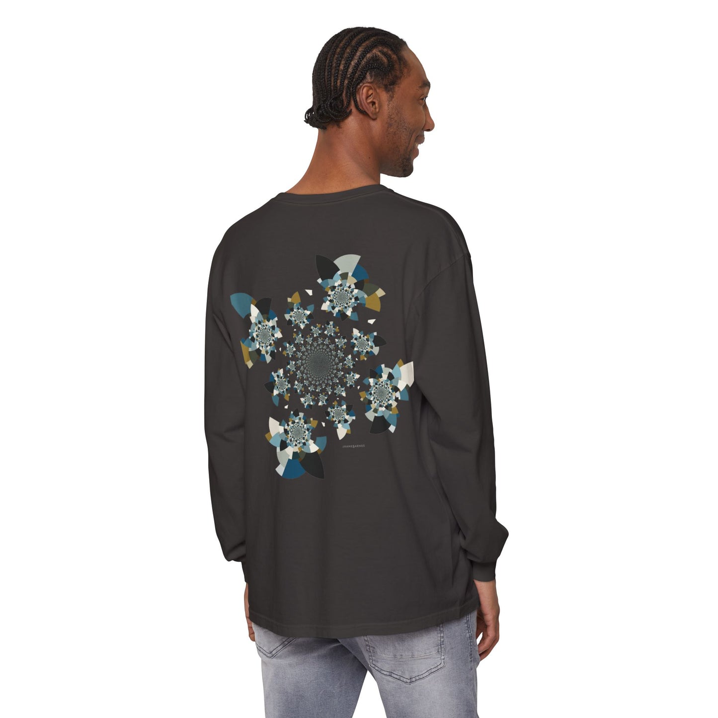 Unisex Long Sleeve T-Shirt "FLORAHEDRON" Perfect for Casual Comfort and Unique Style