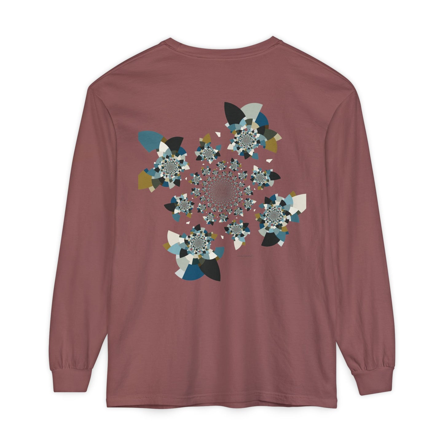 Unisex Long Sleeve T-Shirt "FLORAHEDRON" Perfect for Casual Comfort and Unique Style