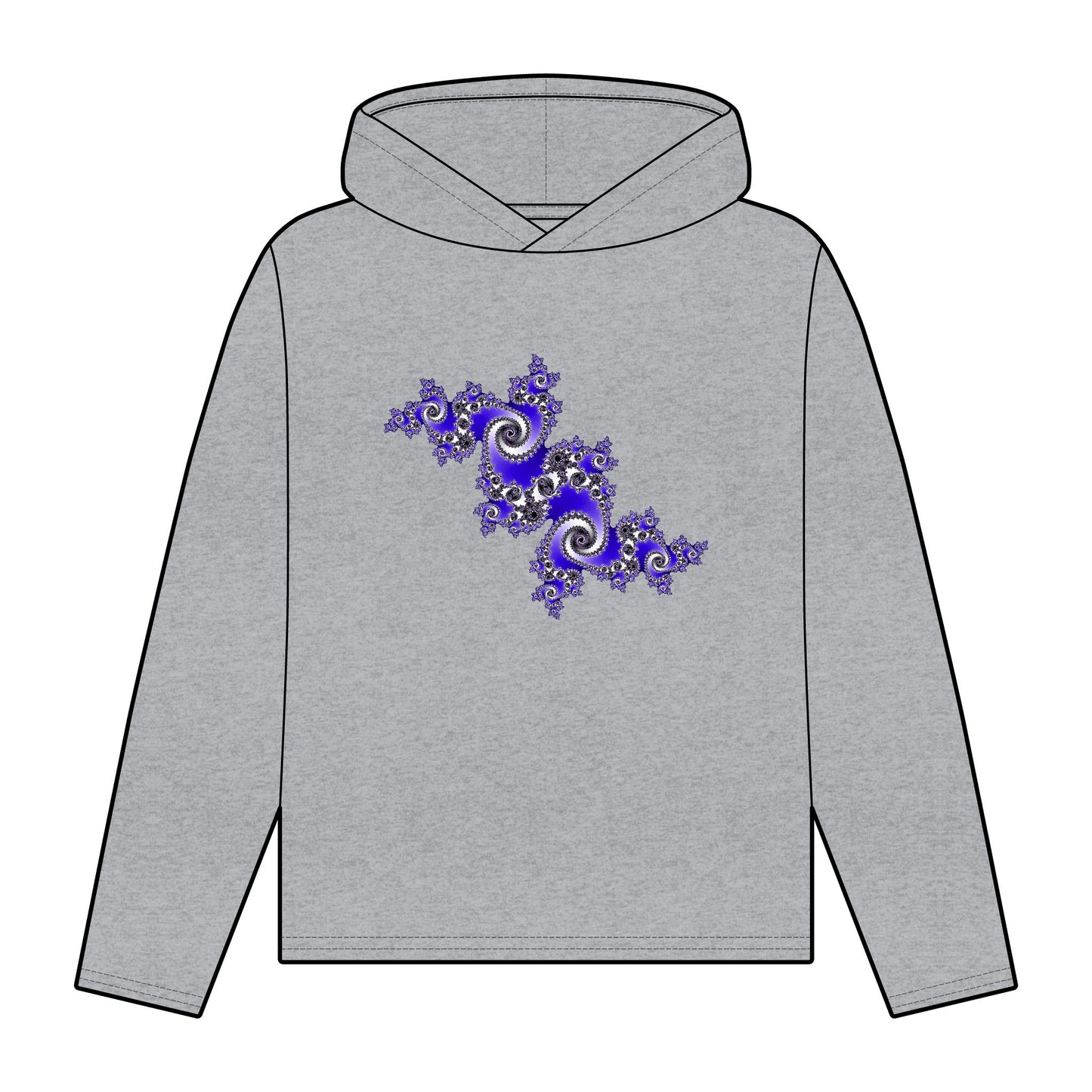 Women's Organic Relaxed Fit Hoodie "FRACTAL"