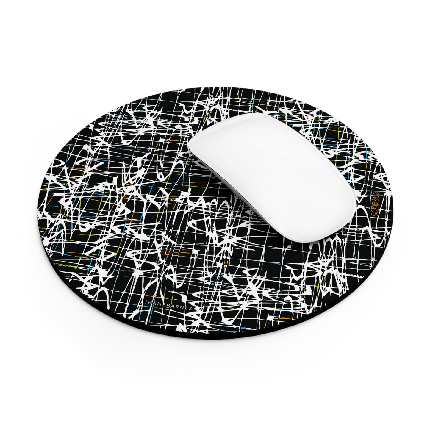 Mouse Pad (Round or Rectangle) "SCRIBBLE" col Shadowplay