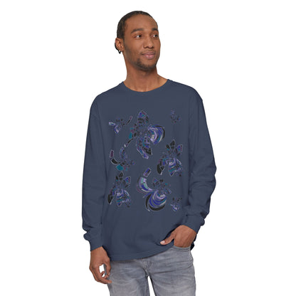 Unisex Long Sleeve T-Shirt "MONDRIAN SPACE" Perfect for Casual Comfort and Unique Style