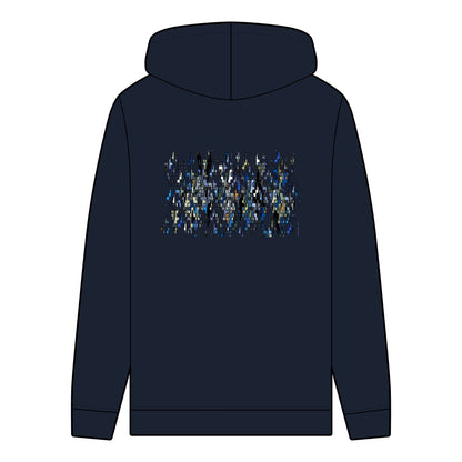 Men's Organic Hoodie with Vibrant Polyominoes Pattern