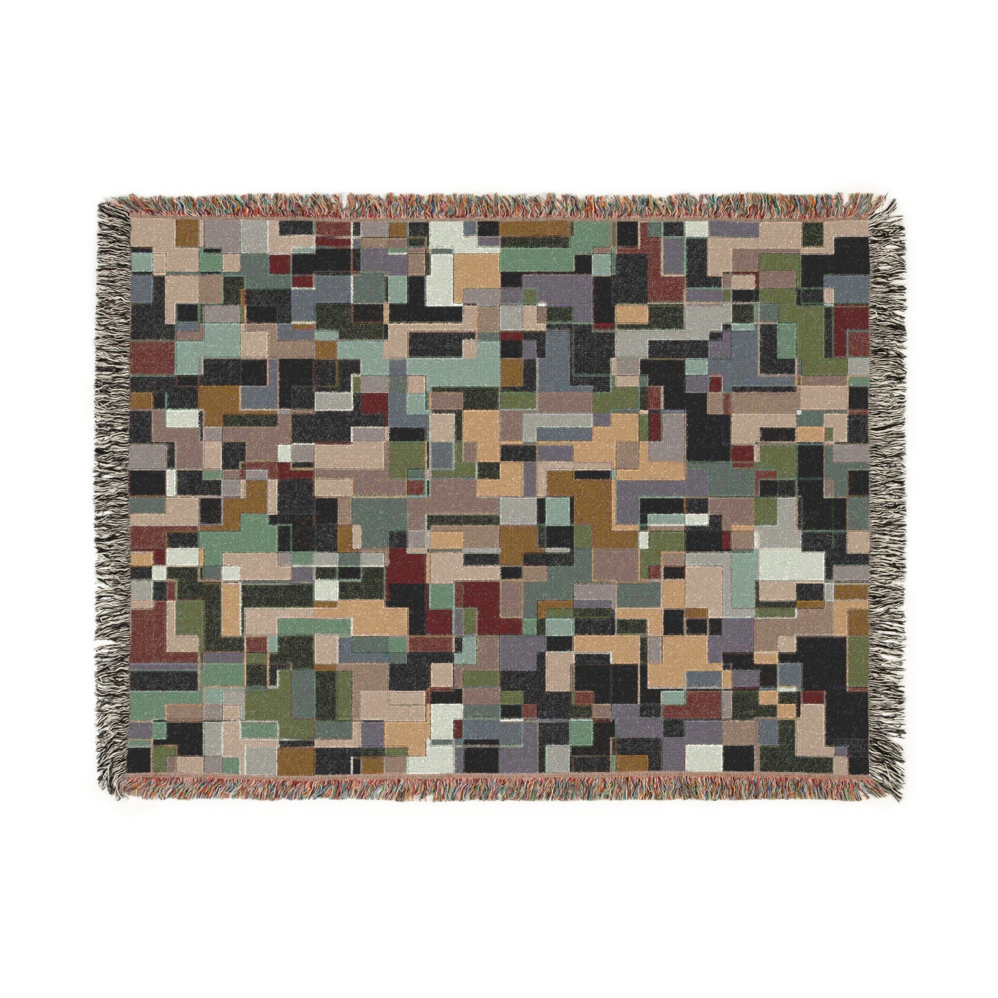 "POLYOMINOES" col-12  (multiple sizes) JHANE BARNES Custom Woven Blanket